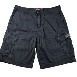 Unionbay Cargo Shorts Mens 38 Navy Utility Casual Outdoor Workwear